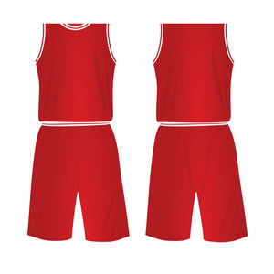 Uniforme de basket-ball avec bande latérale brodée, le moins cher - Product Image 3
