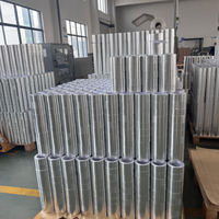 Ruban adhésif en aluminium haute température pour l'étanchéité des conduits CVC, 0,08 mm x 48 mm x 25 m, auto-adhésif, imperméable, résistant à la chaleur, facile à déchirer