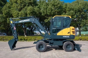 Excavatrice d'occasion Hyundai HW60 à bas prix mini-pelle de 5 tonnes 6 tonnes Hyundai Digger de haute qualité en Chine - Product Image 2
