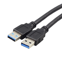 Ports USB de voiture à montage carré encastré double USB 3.0 mâle à femelle rallonge USB Kabel pour voiture Marine camion Bus