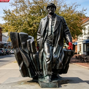 YOUFINE - Estatua de Lenin de Bronce Fundido a Tamaño Real, Escultura de Figura Política para Plaza Pública, <span class=keywords><strong>Monumento</strong></span> <span class=keywords><strong>Histórico</strong></span> - Product Image 4