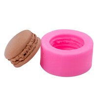 Moules en silicone de qualité alimentaire en forme de macaron 3D, faits à la main, écologiques, non toxiques, résistants à la chaleur, pour savon, gâteau, bougie, chocolat et œufs
