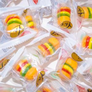 Serie de comida rápida Sabor a fruta dulce Envasado individual Mini <span class=keywords><strong>Burger</strong></span> Shaped Gummy <span class=keywords><strong>Candy</strong></span> - Product Image 3