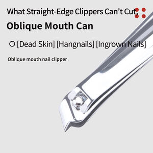 ホンスターズ特許取得済みデザイン 花柄ハンドル フラットネイルクリッパー 斜め先端 クリッパー 耐久性 エコフレンドリー 軽量 メンズ用 - Product Image 4