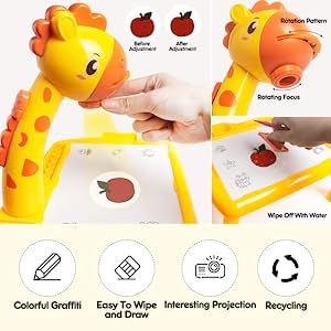 Nouvelle conception de table d'activités éducatives pour enfants, jouets d'apprentissage, tableau de peinture artistique, projecteur de dessin pour enfants - Product Image 5