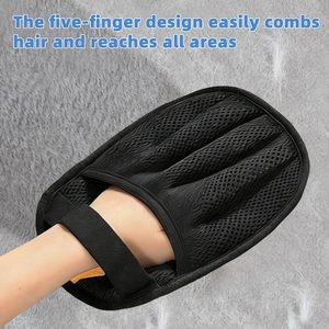2026 Newly Five-Finger Electrostatic Pet Hair Removal Glove Reusable <b>Tool</b> for Cats Dogs Effective Cleaning Bathing - Product Image 4