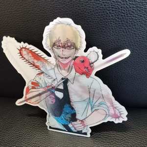 Autocollants lenticulaires <span class=keywords><strong>3D</strong></span> personnalisés d'anime décalcomanies imperméables d'autocollant de dessin animé de <span class=keywords><strong>manga</strong></span> pour la chambre à coucher de valise de fenêtre d'ordinateur portable de réfrigérateur de voiture - Product Image 4