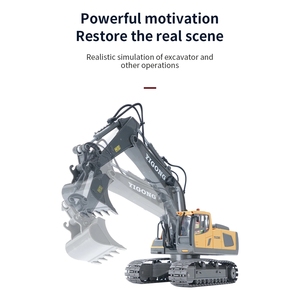 <span class=keywords><strong>Mini</strong></span>-Excavatrice RC en Alliage 2,4 GHz 11 Canaux, Véhicule de Construction Télécommandé, Modèle de Camion Hobby, Jouet de Construction en Alliage Moulé sous Pression - Product Image 4