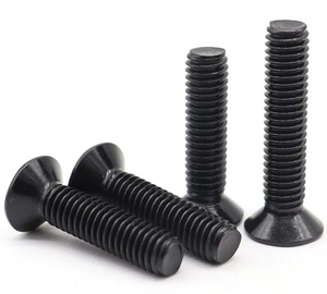 LeGood stainless steel black hex <b>flat</b> countersunk head machine <b>screw</b> M2.5 thread 4mm length - Product Image 3