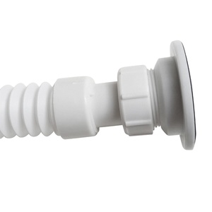 SAM-UK شبكات انابيب التصريف خطوطية قابلة للتعديل، حوض غسيل بلاستيكي من كلوريد البولي فينيل المثقّل بقطر كبير ومرن - Product Image 1