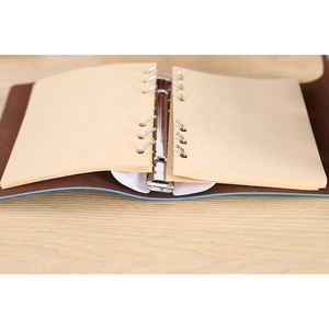 A5 nuevo cuaderno de viaje de cuero hecho a mano Vintage con cuaderno de notas recargable para tomar notas - Product Image 6