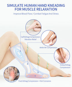 Healthpal Neue Gedächtnismethode Luftdruck-Kompressionsmassagegerät für Beine und Füße mit Vibration und Wärme zur Förderung der Durchblutung - Product Image 3
