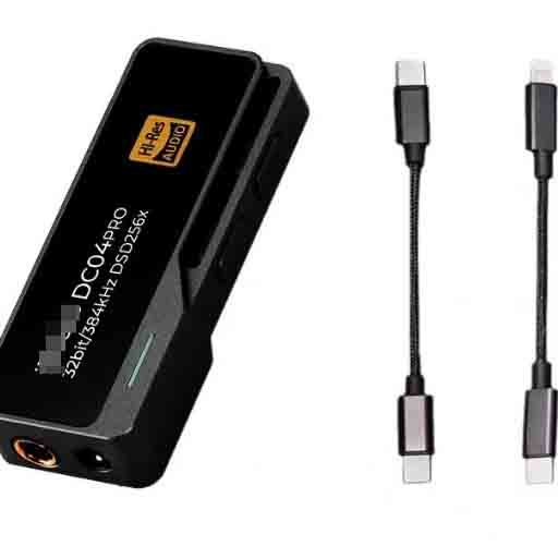 Iba-sso DC04PRO Type-C to 3.5mm/4.4mm Decoding Ear Amplifier Compatible with for Apple Android Devices for Communication
