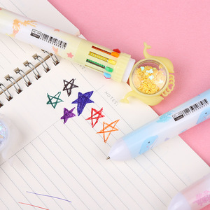 Pennarello Educativo per Bambini a Forma di <span class=keywords><strong>Delfino</strong></span>, 10 Colori, Retrattile, con Paillettes, Multicolore, per Diari Creativi - Product Image 5