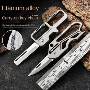 Porte-clés d'autodéfense en alliage de titane PioneerEDC, outil de survie multifonction portable, léger, étanche IP67, tout usage - Product Image 2