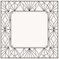En stock : Tuiles de Mahjong américaines en acrylique de style géométrique, tuiles de Mahjong personnalisées, ornement Art Déco exquis, activité de loisirs intérieure