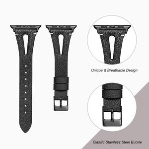CHAUDE En <span class=keywords><strong>Cuir</strong></span> <span class=keywords><strong>Bracelet</strong></span> de Montre Pour <span class=keywords><strong>Apple</strong></span> iWatch femmes hommes Sport Sangle Remplacement <span class=keywords><strong>Bracelet</strong></span> Cool - Product Image 4