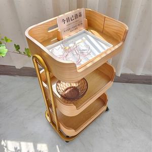 Carrito de Belleza de Alta Gama Zxm Beauty, Carrito de Salón de Belleza con Cajones Móviles, Estante para Tatuajes y SPA, Carrito de Madera Maciza en Venta - Product Image 3