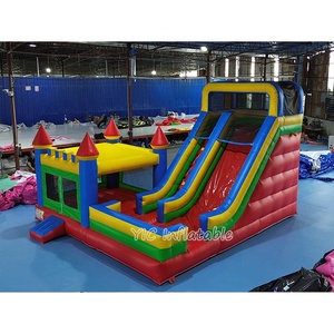 Châteaux gonflables commerciaux combinés avec toboggan pour enfants, fabriqués en Chine, pour la location - Product Image 2