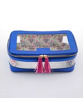 Étui de rangement de luxe rose pour Mahjong américain moderne avec fenêtre transparente, sac de transport et organisateur pour Mahjong, cadeau de fête