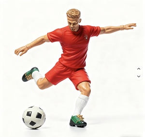 Figurines de joueurs de football miniatures personnalisées en PVC, joueurs de football, joueurs de <span class=keywords><strong>basket</strong></span>-ball, sportifs, figurines d'action en plastique, jouets - Product Image 1