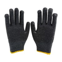 Guantes de Algodón para Logística de Almacén y Agricultura, Recubiertos con Puntos Negros, Resistentes a la Abrasión, Absorbentes del Sudor