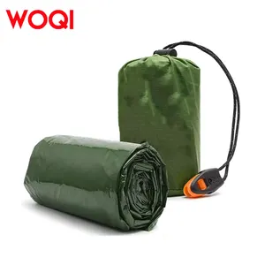 WOQI Outdoor Camping Lightweight Waterproof Polyester Film Warm And Lifesaving Emergency Sleeping Bag