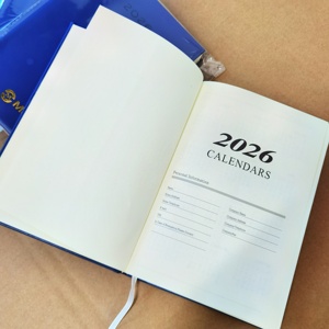 Marketing de negocios corporativos personalizado 2025 2026 diarios de cuero pu diario <span class=keywords><strong>agenda</strong></span> diario inglés - Product Image 1