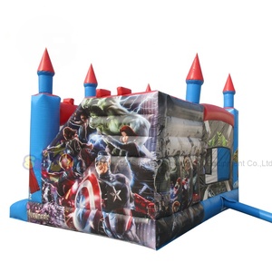 Château gonflable avec toboggan et unisexe, thème des <span class=keywords><strong>avengers</strong></span> r, moonwalk, à vendre - Product Image 2