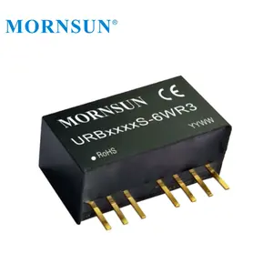 Mornsun URB2412S-6WR3 DC DC 전압 변환기 DC 27V 36V 24V 12V 스텝 다운 레귤레이터 산업 제어 의료 LED