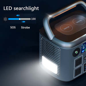 Générateur solaire à cellules LFP de grande capacité 1500W, onduleur, stockage d'énergie, alimentation de secours, 110V 220V, centrale électrique portable - Product Image 4