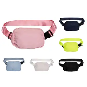 Unisex Waterdichte Riem Heren Taille Pack Nylon Hiking Telefoon Zakje Taille Tas Crossbody Heuptasje Met Verstelbare Heupband