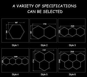 Hexagon RGB Appliques murales pour la configuration des panneaux de lumière LED de fond en streaming YouTube - Product Image 2