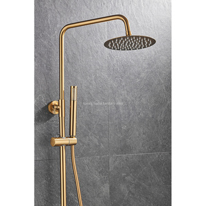 Sistema <span class=keywords><strong>Doccia</strong></span> Moderno <span class=keywords><strong>con</strong></span> Miscelatore Termostatico a Barra Rotonda in Plastica <span class=keywords><strong>e</strong></span> <span class=keywords><strong>Doccetta</strong></span> a Mano <span class=keywords><strong>con</strong></span> <span class=keywords><strong>Soffione</strong></span> Superiore. - Product Image 2