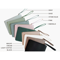 Pochette personnalisée avec nom, pochette à poignet personnalisée, sac à main zippé pour femme, impression personnalisée, cadeau de mariage pour mariée et demoiselle d'honneur