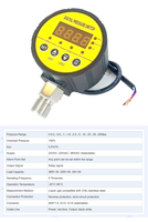 Manomètre numérique LCD NOVA, haute précision 1% FS, 250 bar, capteur de pression général, jauge de pression d'eau et d'air, IP65, ABS