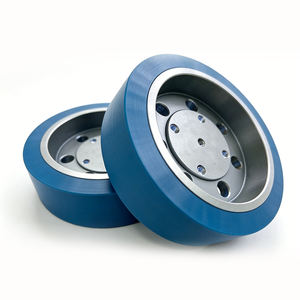 Roda e Rolo de Borracha PU Revestidos de Silicone para Sistemas de Movimento de Máquinas, Unidades de Transporte, Funcionamento Estável e Redução de Ruído - Product Image 2