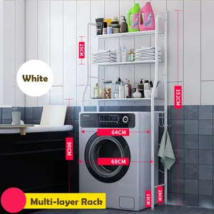 Çamaşır makinesi ayakta banyo depolama raf raf banyo rafları