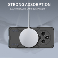 Coques de téléphone avec support magnétique pour charge sans fil, coque de téléphone antichoc pour Redmi 14 Pro 14C 4G, coque arrière pour téléphone portable