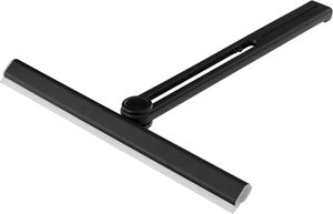 Nouveau 2024 Lot de 2 Raclettes en silicone noir, rotatives à 360°, polyvalentes pour portes vitrées, <span class=keywords><strong>11</strong></span> pouces - Product Image 4