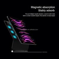 Nouveau clavier espagnol magique pour iPad Pro 12,9 pouces, pavé tactile sans fil, rétroéclairage RVB, ultra fin, interface USB-C, étanche, garantie 12 mois