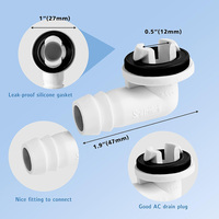 Kit de tuyaux de drainage en PVC, silicone, vinyle pour eau, carburant, air, transparent, pour climatiseur, système de climatisation HVAC