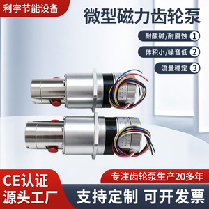Pompe à engrenages magnétique miniature Li Yu en acier inoxydable 316, 300 L/H, 200 M de hauteur de refoulement, pompe rotative pour solvant organique - Product Image 5