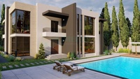 Villa préfabriquée moderne de luxe certifiée MARCH Home en acier léger avec garantie de plus de 5 ans et résistance au vent de plus de 121 mph