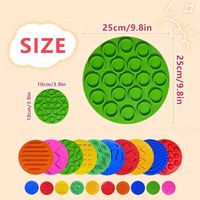 Nouveau jeu d'association Disques sensoriels Cercles Tapis sensoriel Stimulation tactile pour un jeu sensoriel apaisant