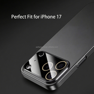 Tôi Điện Thoại 17 Bảo Hiểm Đầy Đủ Ống Kính Máy Ảnh Cho <span class=keywords><strong>iPhone</strong></span> 17 17Pro 16 16Pro Max Siêu Mỏng Màu Đen Cạnh Điện Thoại Máy Ảnh Ống Kính Cho 17 Pro Max - Product Image 4