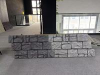Panneau mural en pierre artificielle 3D en PU imperméable, ignifuge et écologique, petite dalle pour la décoration intérieure d'hôtel