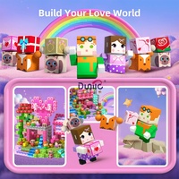 DUNILE Lot de 100 blocs de jeu magnétiques Prince Flower pour l'apprentissage de la construction éducative pour enfants