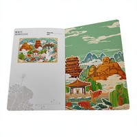 Livre souvenir de voyage personnalisé de luxe, impression 3D pop-up, livre à couverture rigide pliable avec impression de sites touristiques et monuments