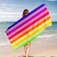 In-Stock Summer Microfiber Beach Towel Large Size Quick-Dry Bath Towel Custom Designed and Hot-Selling